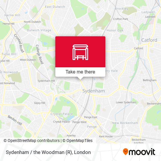 Sydenham / the Woodman (R) map