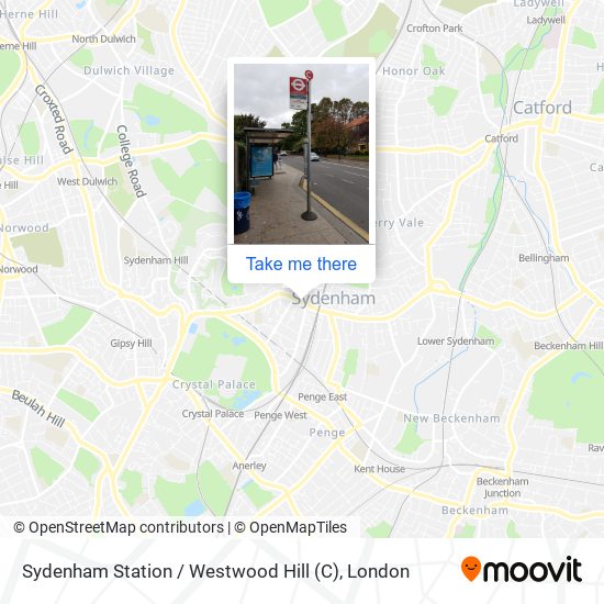 Sydenham Station  / Westwood Hill (C) map