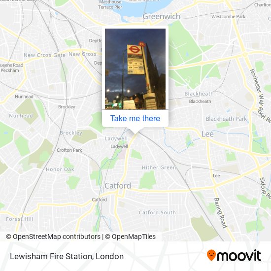 Lewisham Fire Station (HL) map