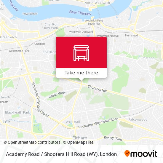 Academy Road / Shooters Hill Road (WY) map