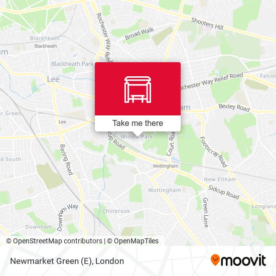 Newmarket Green (E) map