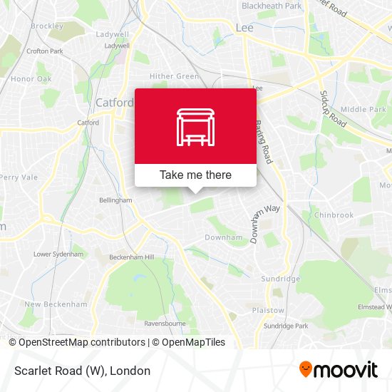 Scarlet Road (W) map
