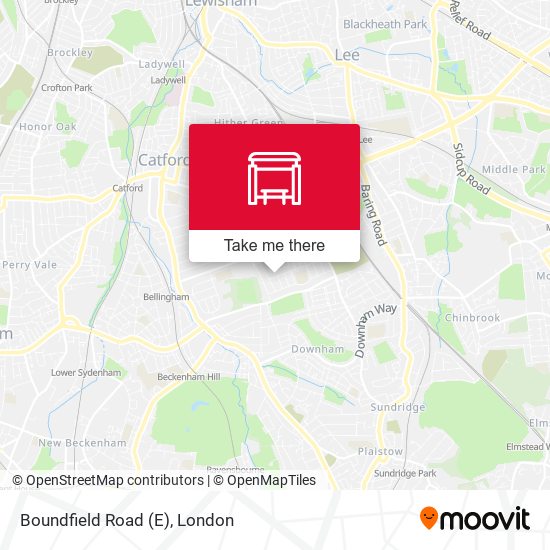 Boundfield Road (E) map