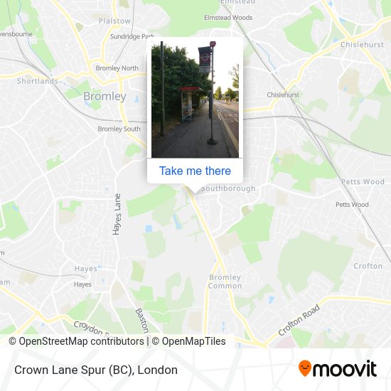 Crown Lane Spur (BC) map
