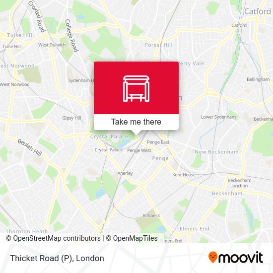 Thicket Road (P) map