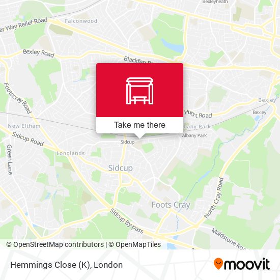 Hemmings Close (K) map