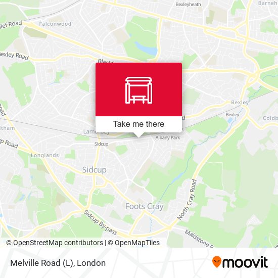 Melville Road (L) map