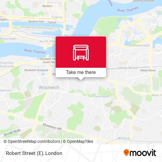 Robert Street (E) map