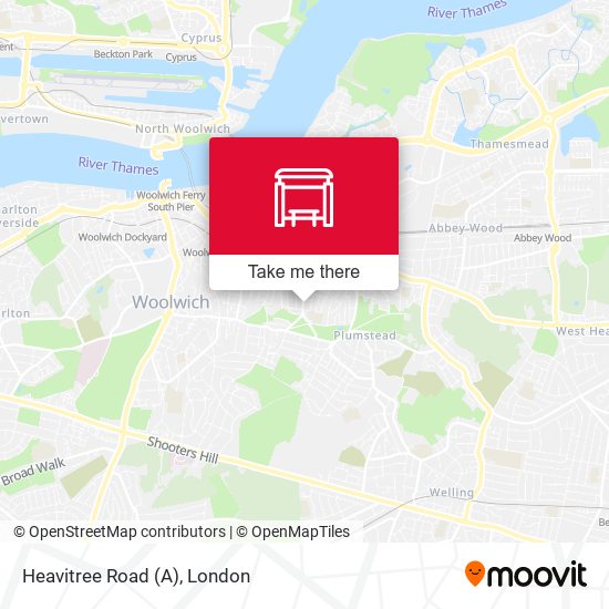 Heavitree Road (A) map