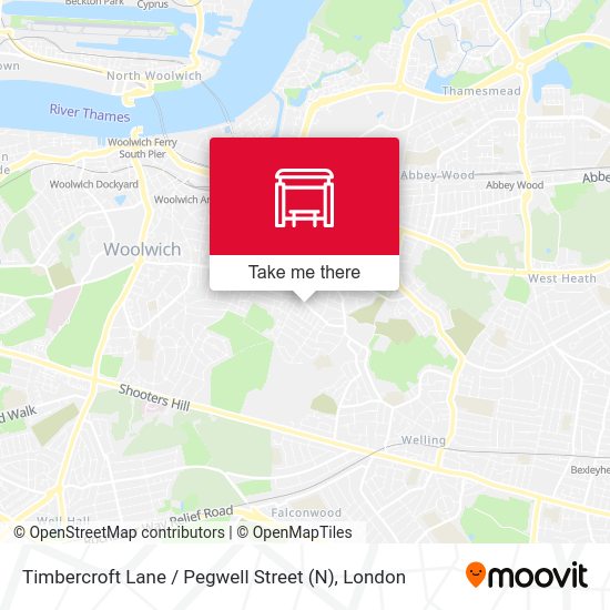 Timbercroft Lane / Pegwell Street (N) map