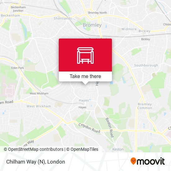Chilham Way (N) map