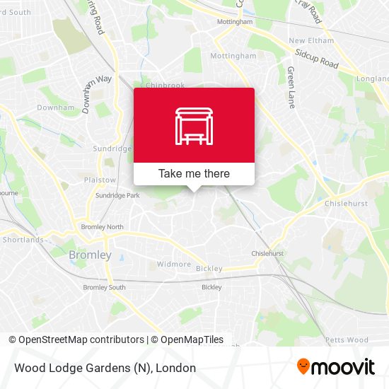 Wood Lodge Gardens (N) map