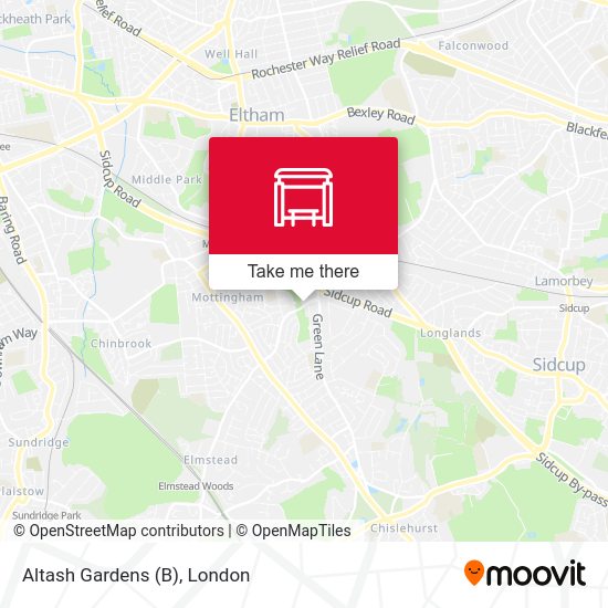 Altash Gardens (B) map