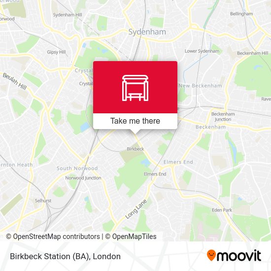 Birkbeck Station (BA) map