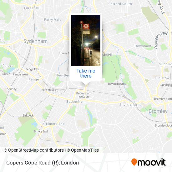Copers Cope Road map