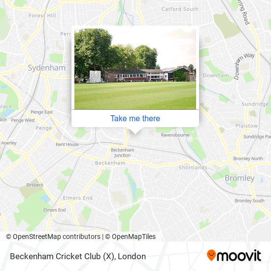 Beckenham Cricket Club (X) map