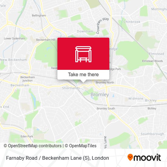 Farnaby Road / Beckenham Lane (S) map