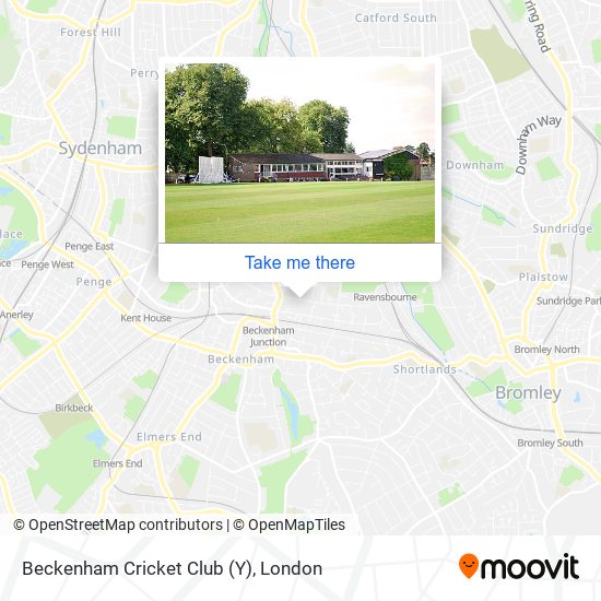 Beckenham Cricket Club (Y) map