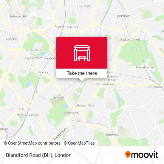 Blandford Road (BH) map