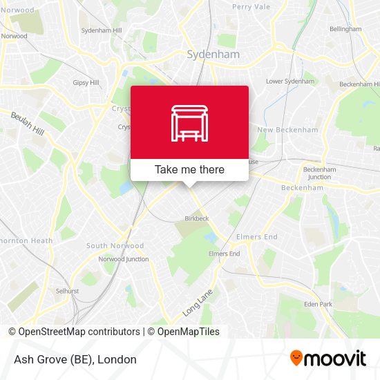 Ash Grove (BE) map