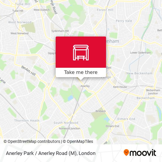 Anerley Park / Anerley Road (M) map