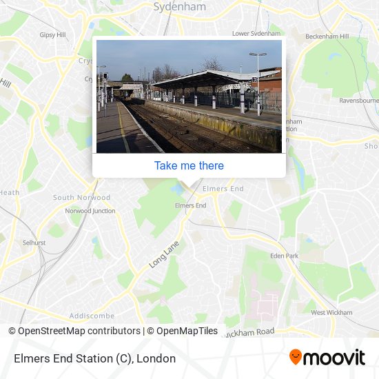 Elmers End Station (C) map