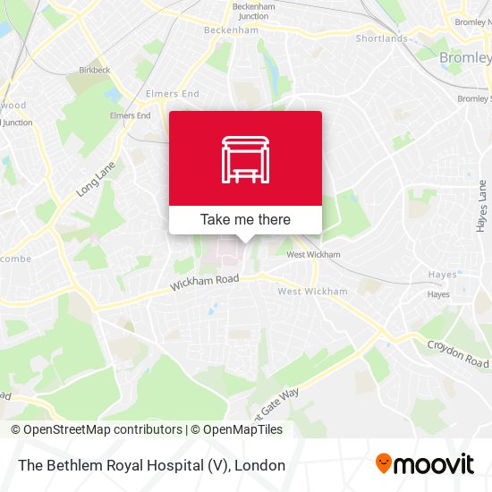 The Bethlem Royal Hospital (V) map