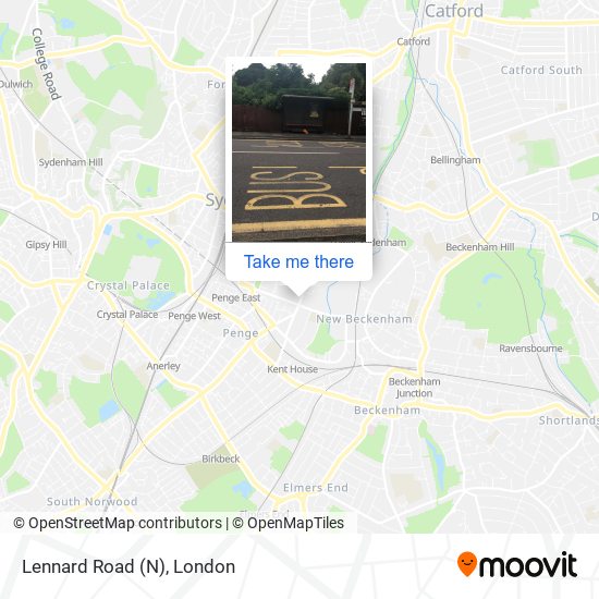 Lennard Road (N) map