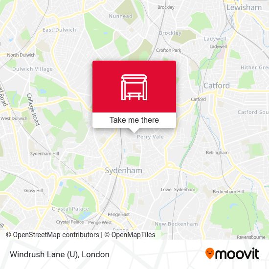 Windrush Lane (U) map