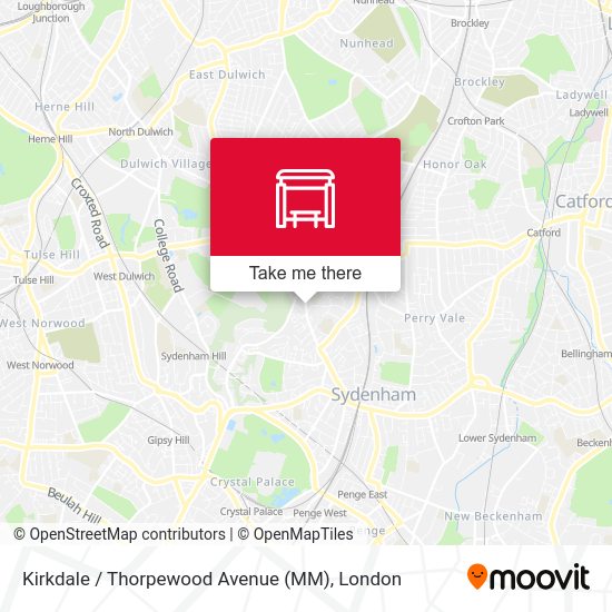 Kirkdale / Thorpewood Avenue (MM) map