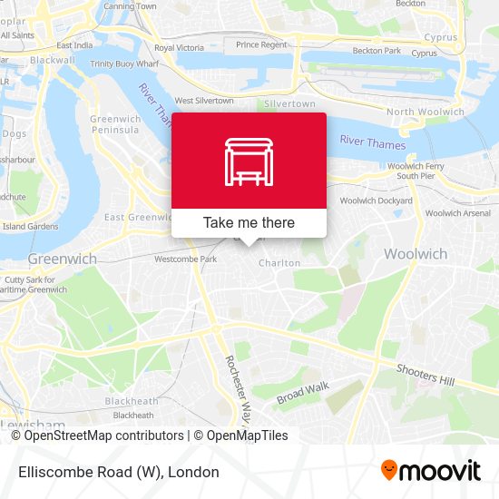 Elliscombe Road (W) map