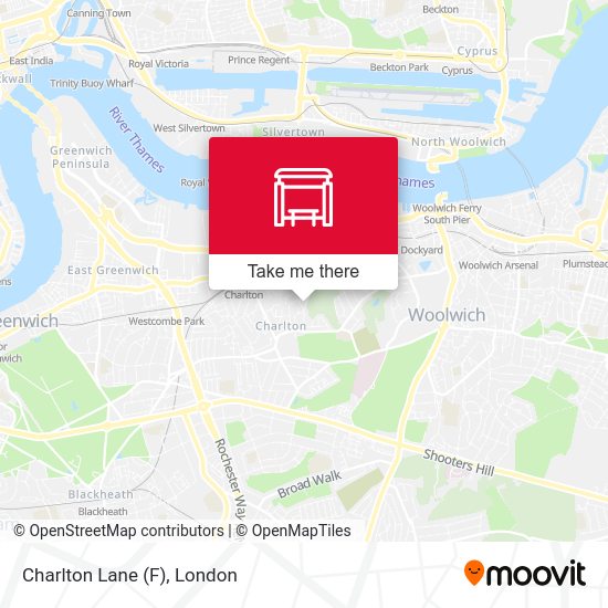 Charlton Lane (F) map