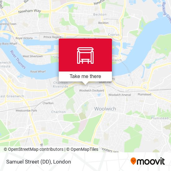 Samuel Street (DD) map
