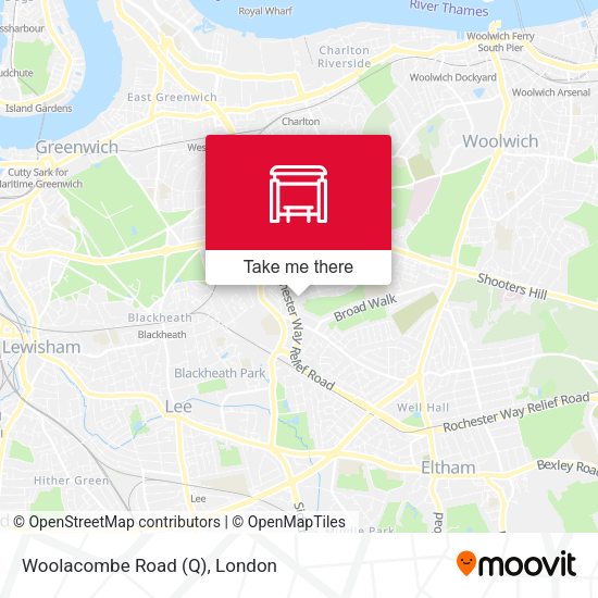 Woolacombe Road (Q) map