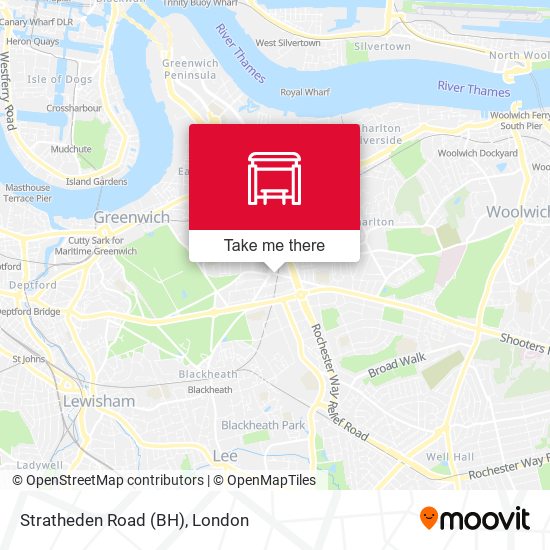 Stratheden Road (BH) map