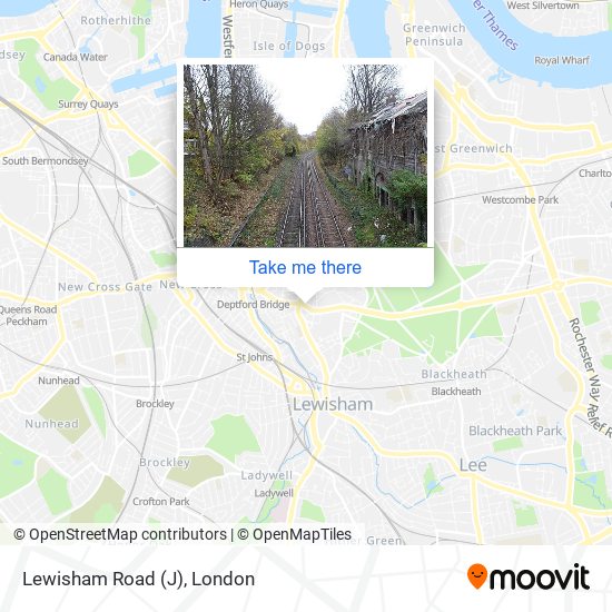 Lewisham Road (J) map