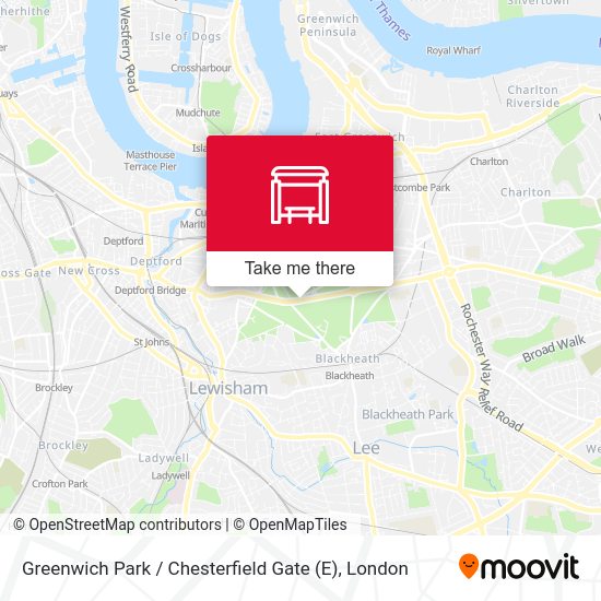 Greenwich Park / Chesterfield Gate (E) map