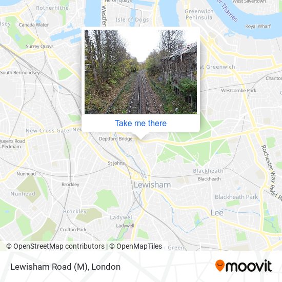 Lewisham Road (M) map