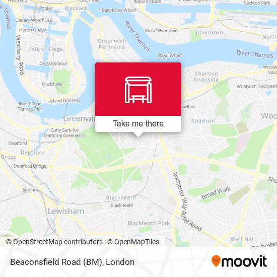 Beaconsfield Road (BM) map