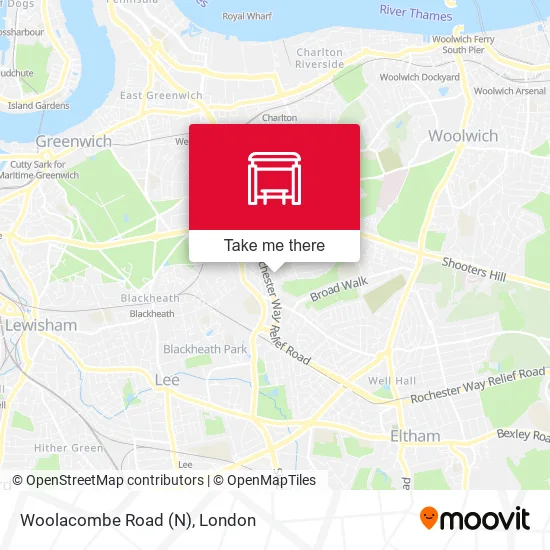 Woolacombe Road (N) map