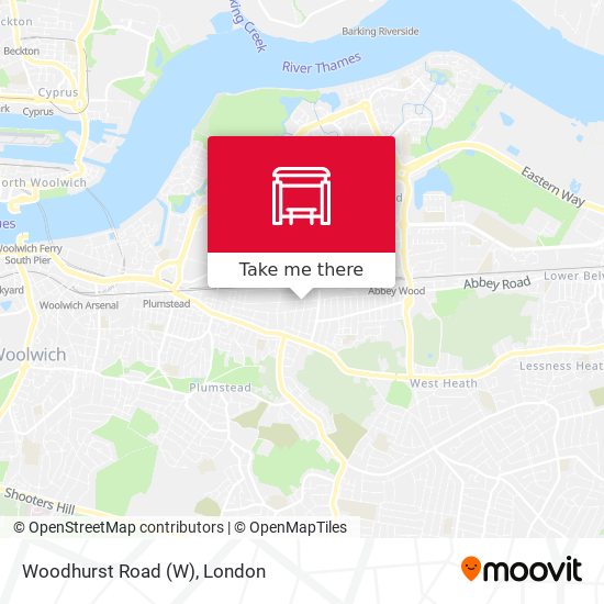 Woodhurst Road map