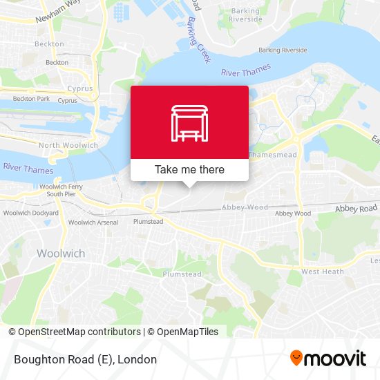 Boughton Road (E) map