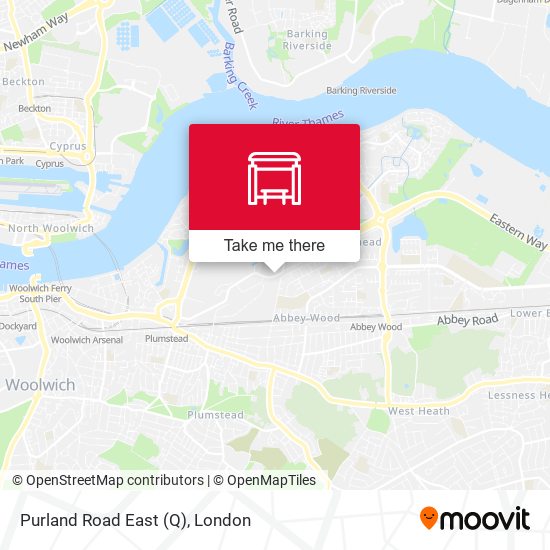 Purland Road East (Q) map