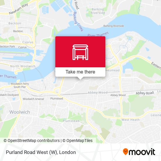 Purland Road West map