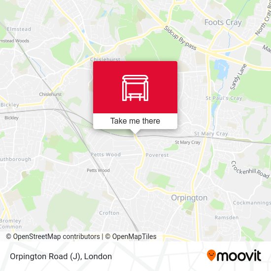 Orpington Road (J) map