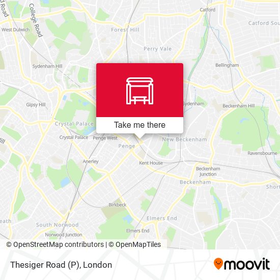 Thesiger Road (P) map
