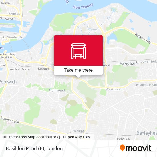 Basildon Road (E) map