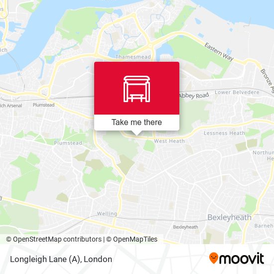 Longleigh Lane (A) map