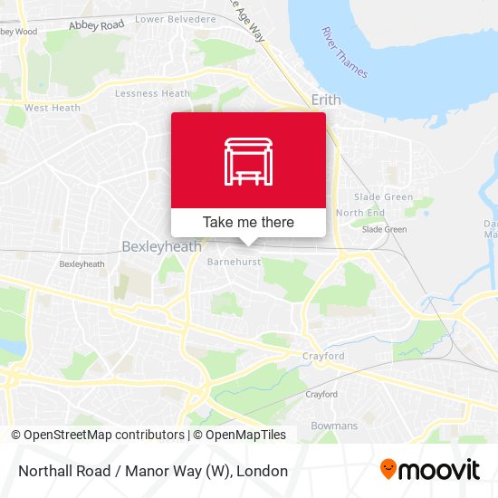 Northall Road / Manor Way map