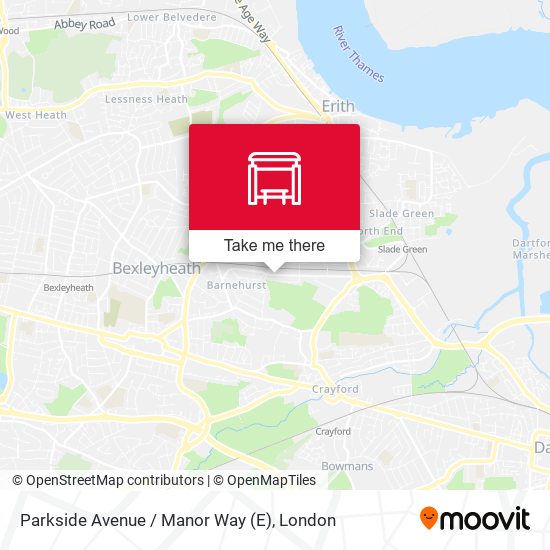 Parkside Avenue / Manor Way (E) map